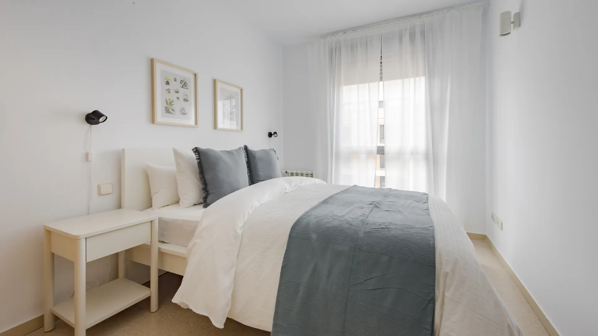 Dormitorio de una de las viviendas