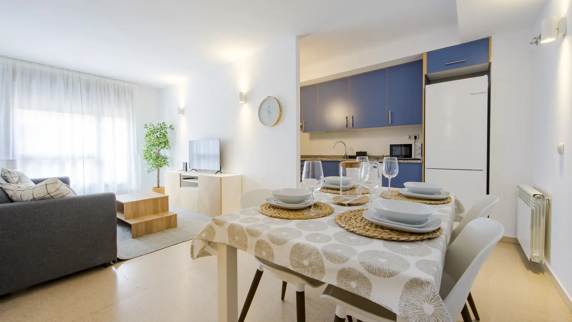 Salón comedor de una de las viviendas
